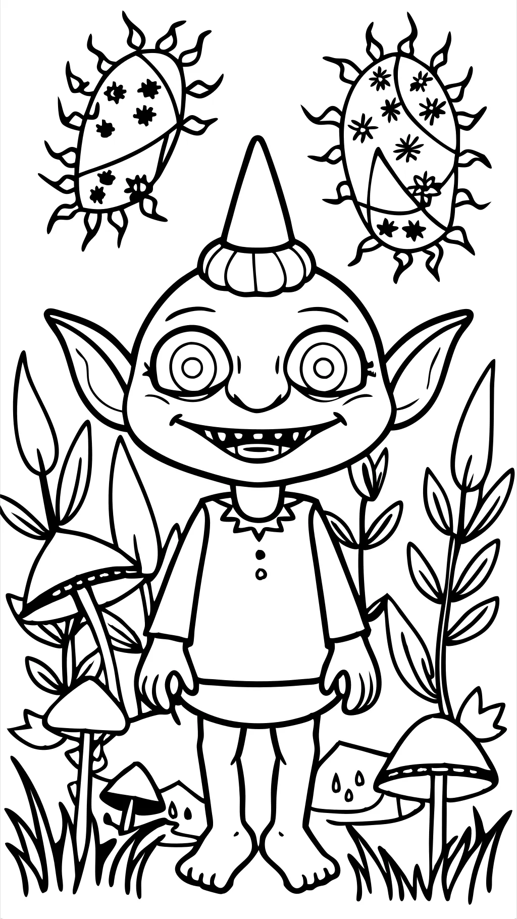 goblin coloring page